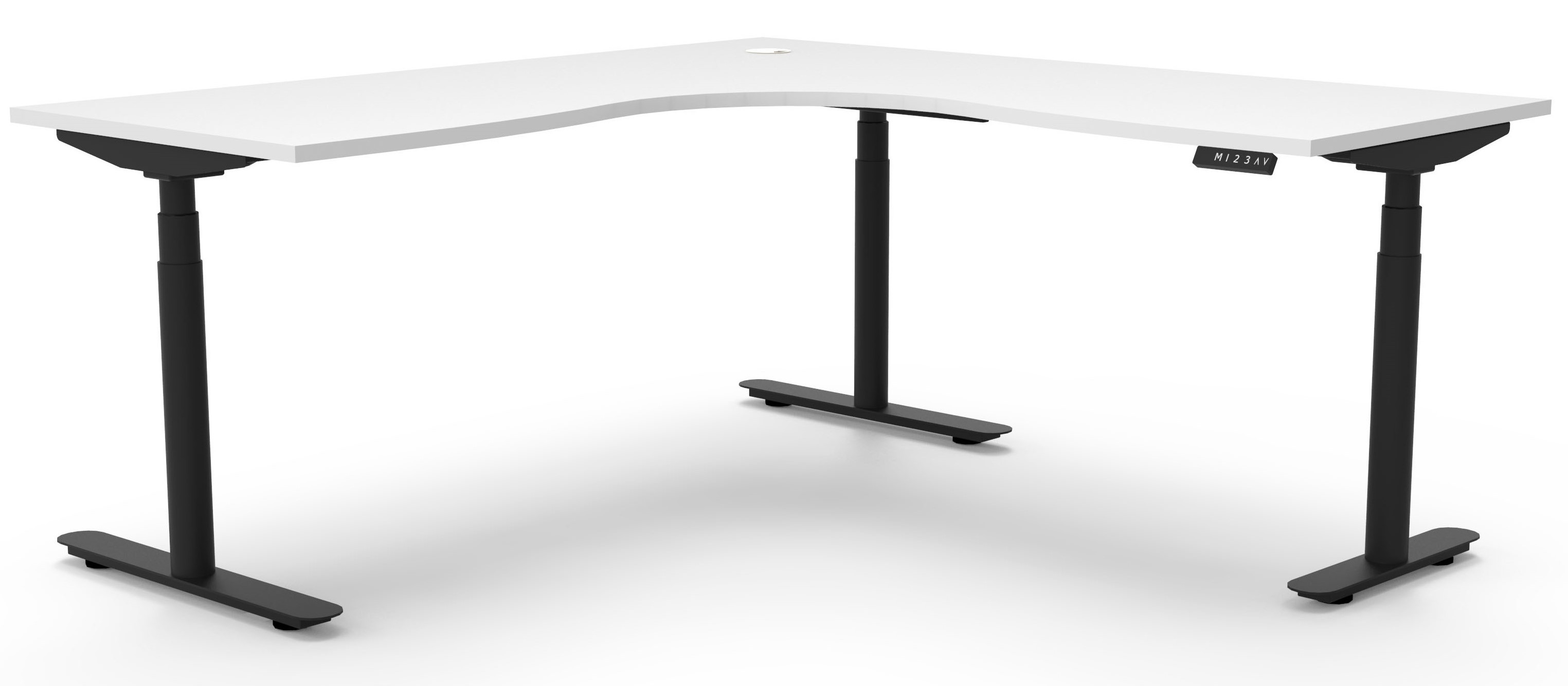 Halo+ Height Adjustable Corner Desk